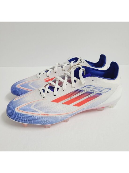 NEW Adidas Adizero F50 Pro FG Soccer Cleats IE0596 Size 8 White #1 main image 5